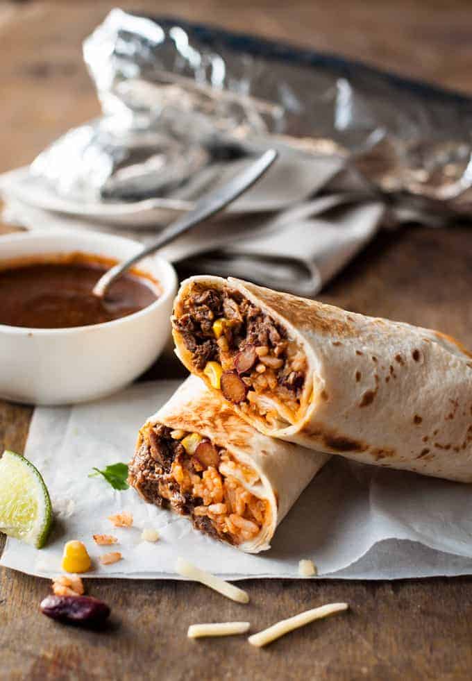 Shredded Mexican Beef Burritos (Freezer Friendly) | RecipeTin Eats