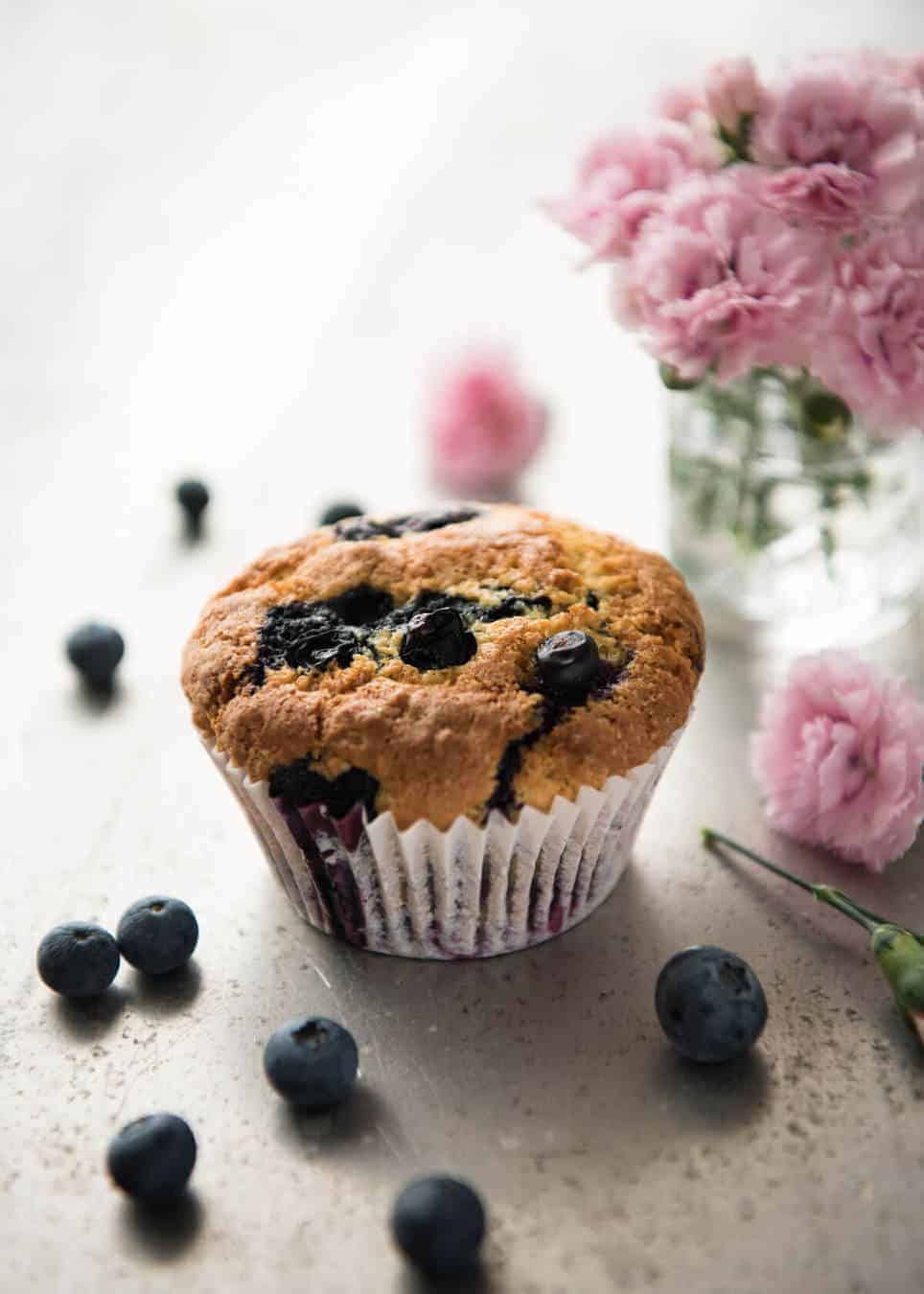 Moist Blueberry Muffins | RecipeTin Eats