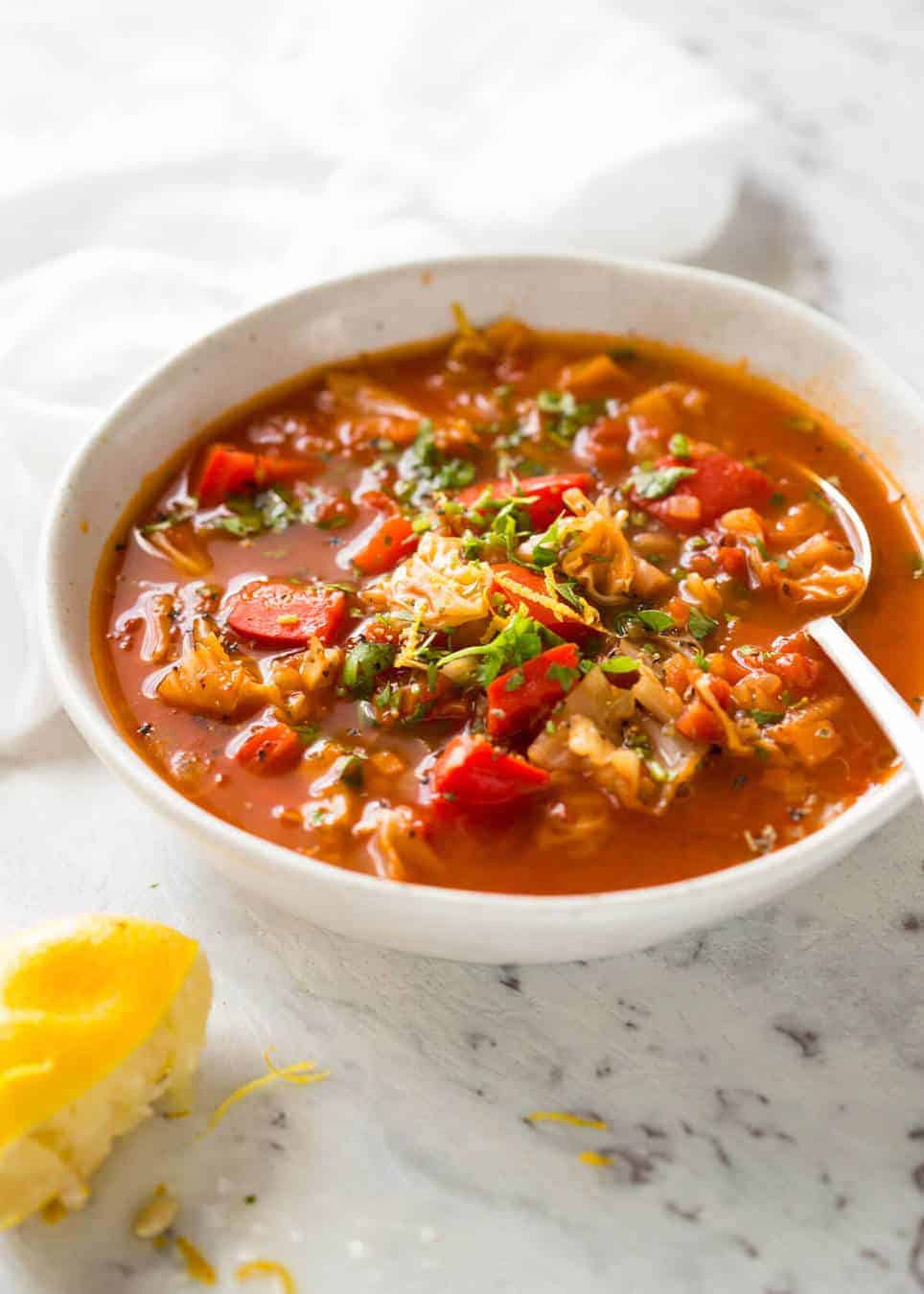 Healthy Vegetable Soup (Extra Tasty!) | RecipeTin Eats
