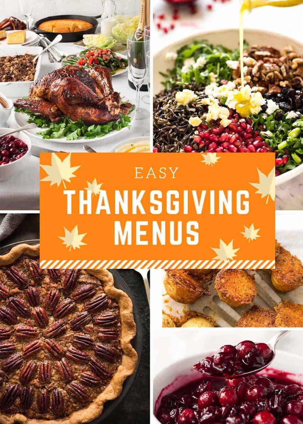 a simple thanksgiving menu