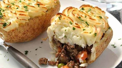 Shepherd's Pie Potato Skins