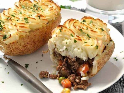 Shepherd's Pie Potato Skins