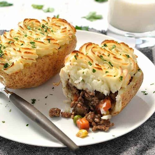 Shepherd's Pie Potato Skins