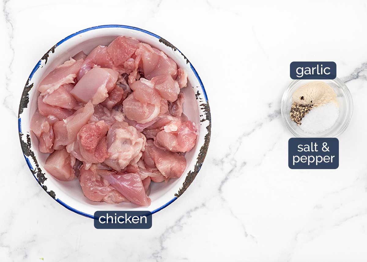 Ingredients in One Pot Chicken Mac and Cheese with Broccoli