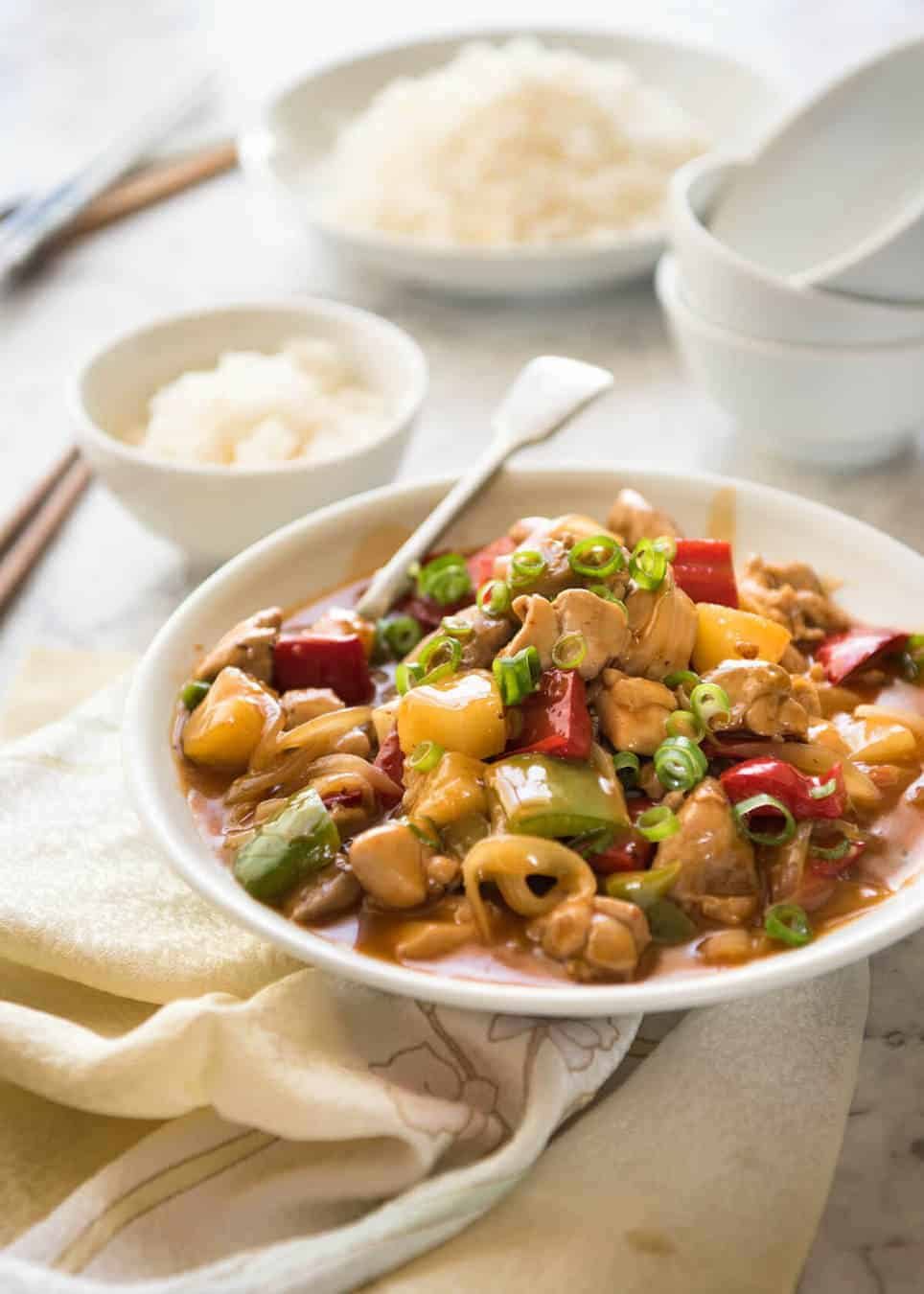 Sweet and Sour Chicken Stir Fry - RecipeTin Eats