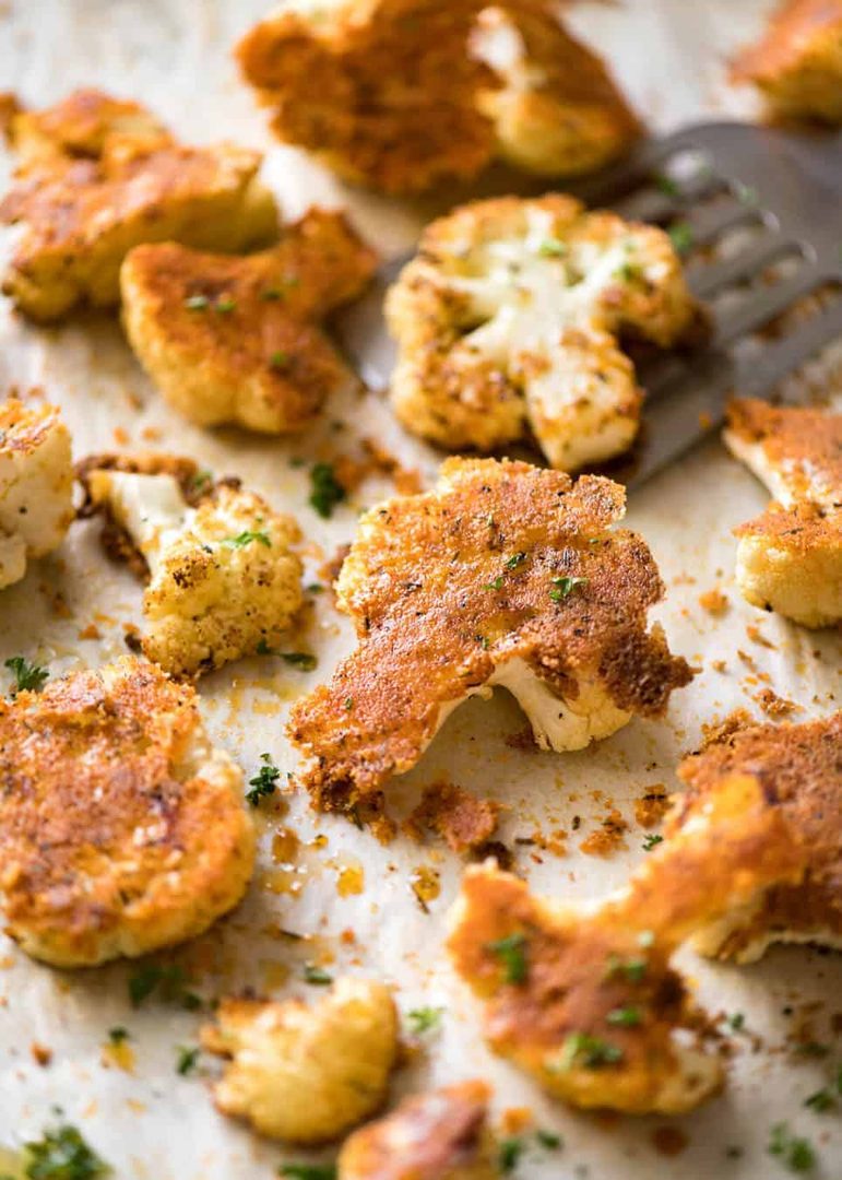 Roasted Parmesan Crusted Cauliflower - RecipeTin Eats