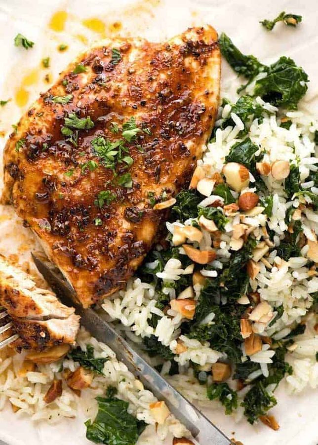 Garlic Butter Rice with Kale - RecipeTin Eats