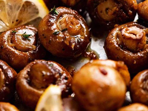 Garlic Butter Roasted Mushrooms