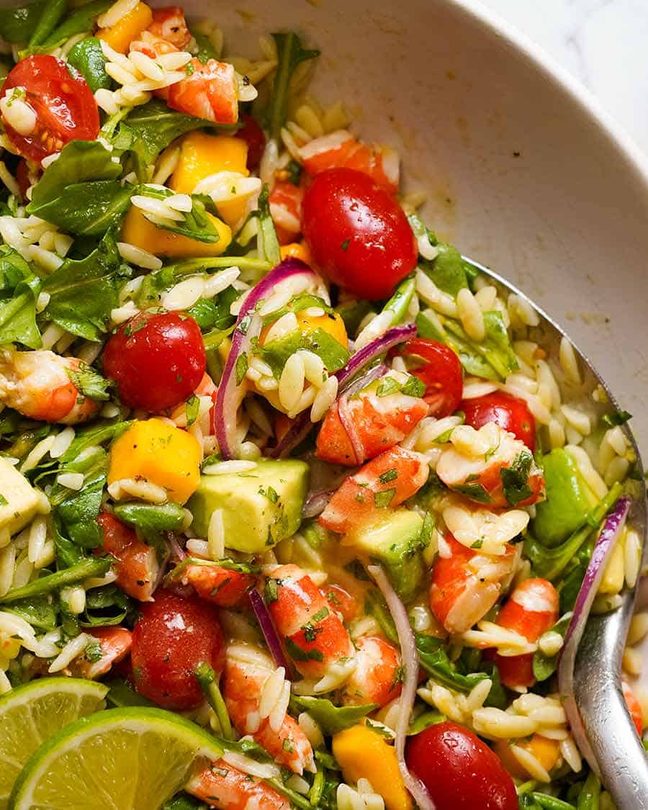 prawn avocado salad cold dinner 15 minutes summer fresh quick