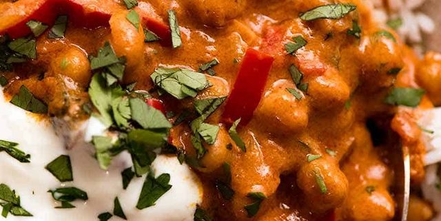 Close up of Brazilian Chickpea Curry in a bowl