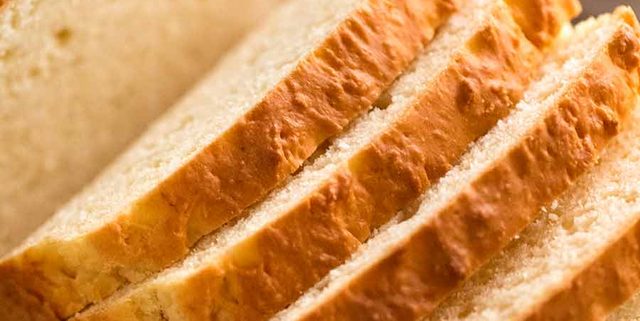 Close up of sandwich bread without yeast