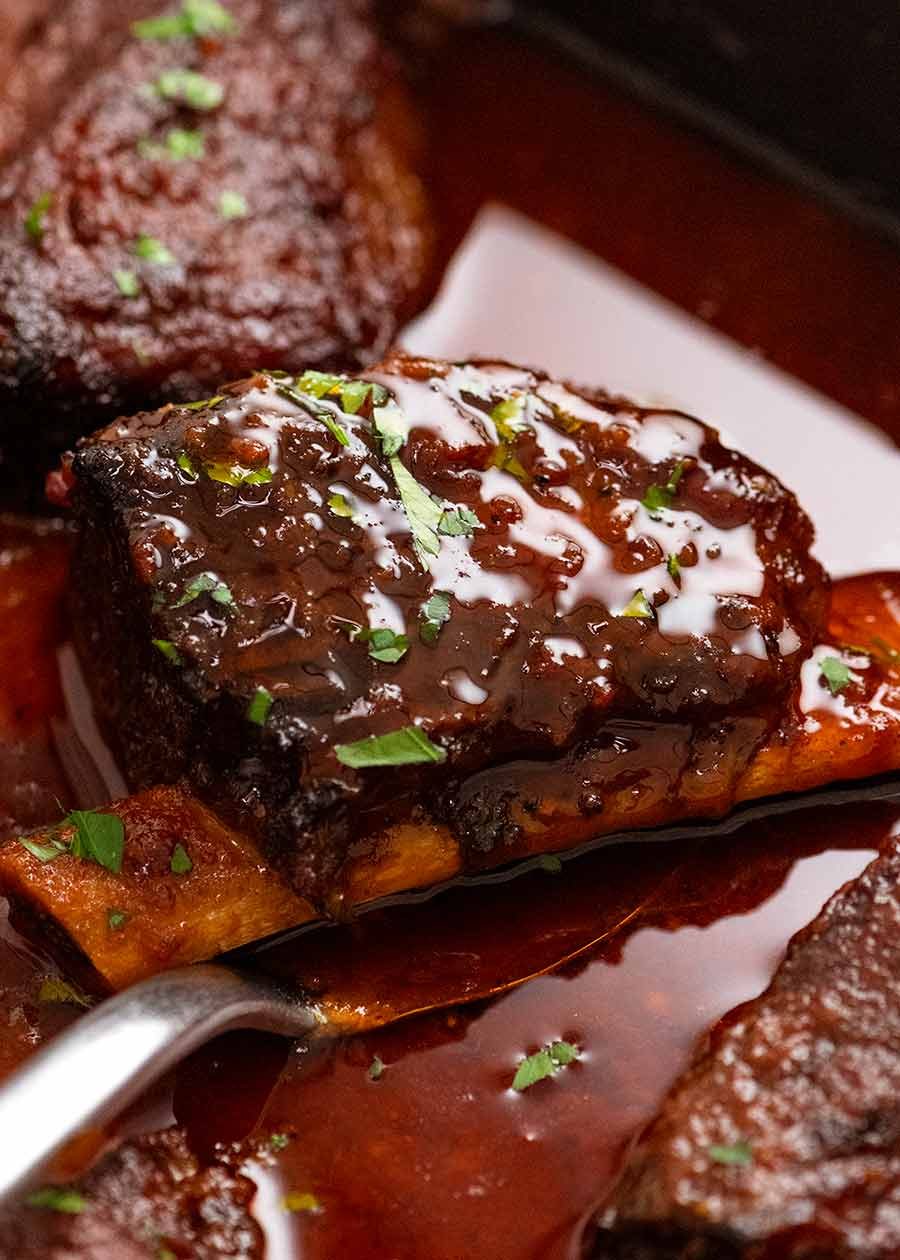 Slow cooked beef ribs in BBQ sauce (short ribs) - RecipeTin Eats