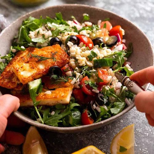 brown rice salad with soy sauce dressing Brown rice salad with soy dressing