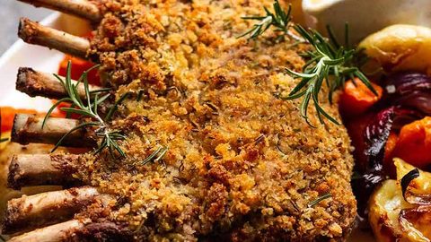 Rosemary Crumbed Rack of Lamb