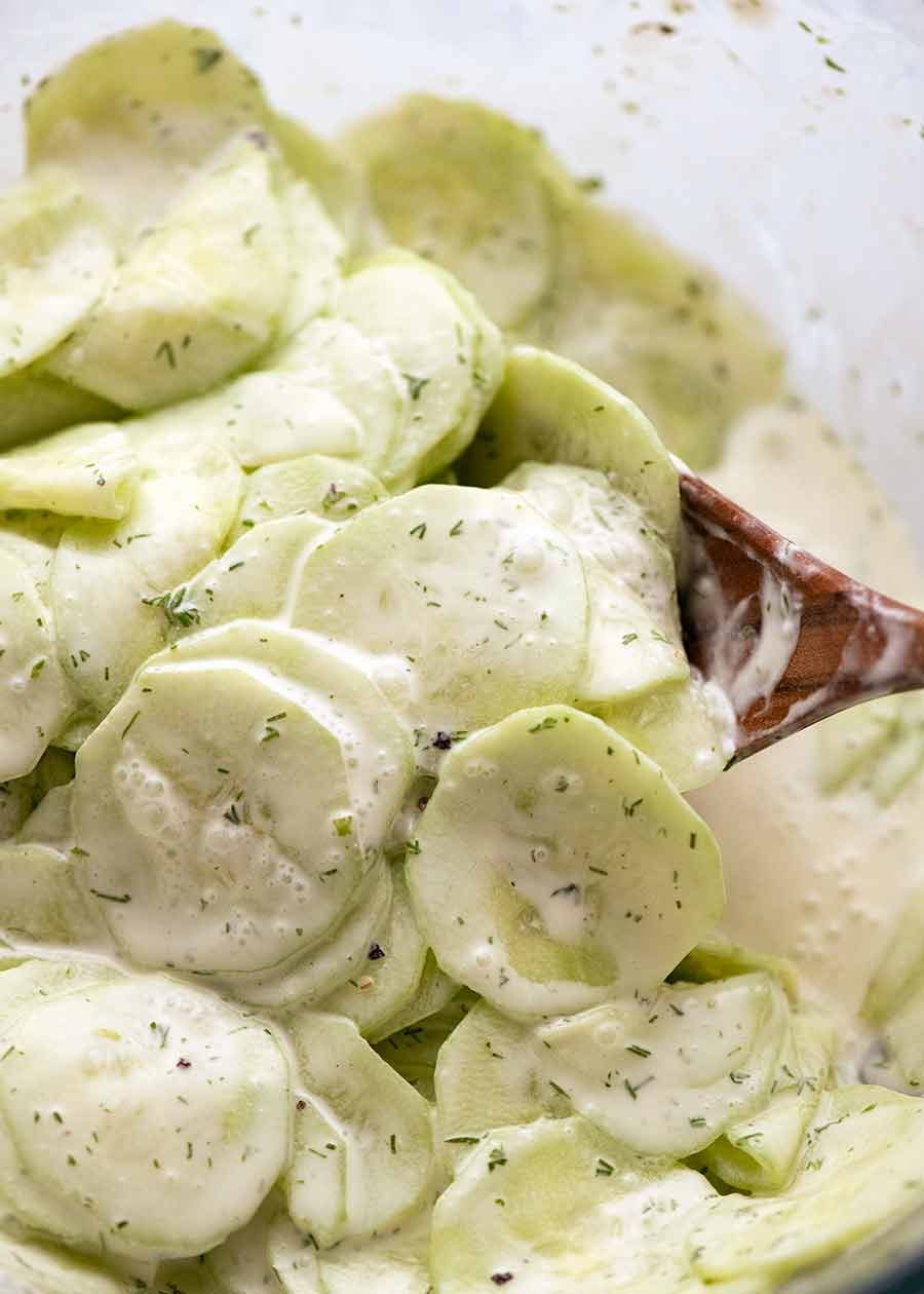 German Cucumber Salad - RecipeTin Eats