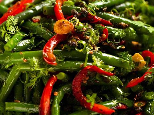 green beans with orange mustard dressing ottolenghi French beans & mangetout with hazelnut & orange recipe