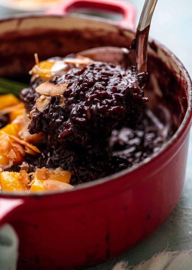 Thai Black Sticky Rice Pudding - RecipeTin Eats