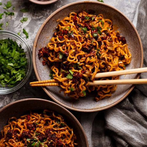Chili Crisp Beef with Noodles