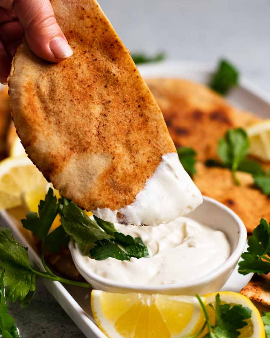 Arayes - Lebanese Meat-Stuffed Crispy Pita - RecipeTin Eats