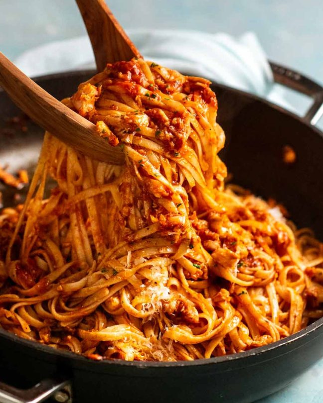 Cuttlefish Ragu Calabrian Fish Ragu Pasta - RecipeTin Eats