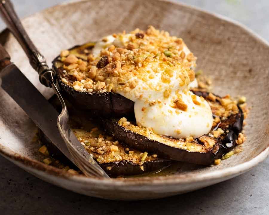 Almost no-oil Pan Fried Eggplant - RecipeTin Eats