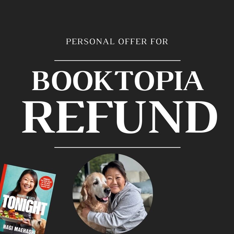 Booktopia refund offer - RecipeTin Eats