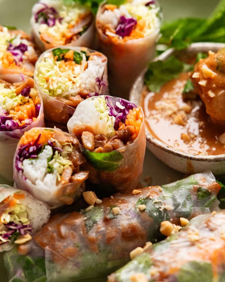 Paper Cheken Lemongrass Chicken Rice Paper Rolls - RecipeTin Eats