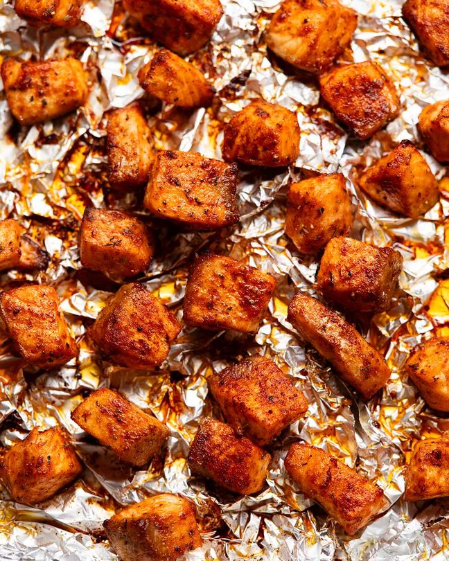Cajun spiced salmon baked bold flavour paprika cayenne restaurant home