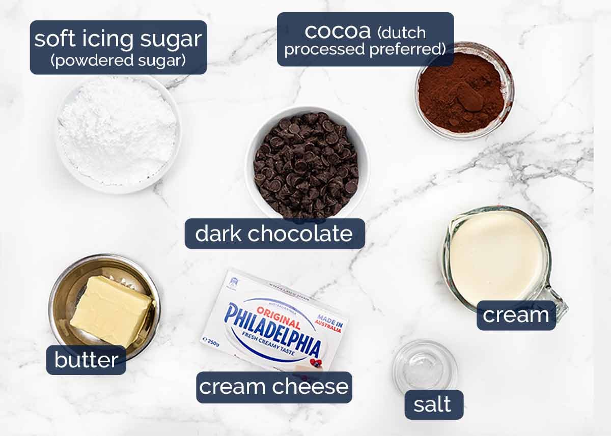 My Favourite Chocolate Frosting ingredients