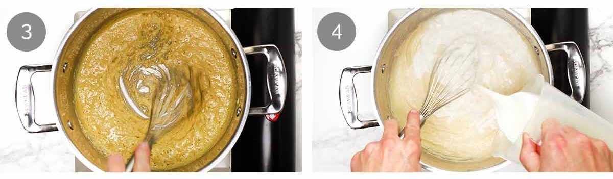 Coquillettes au jambon steps