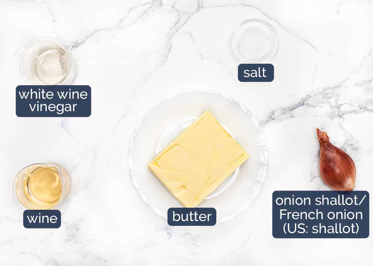Beurre blanc Ingredients