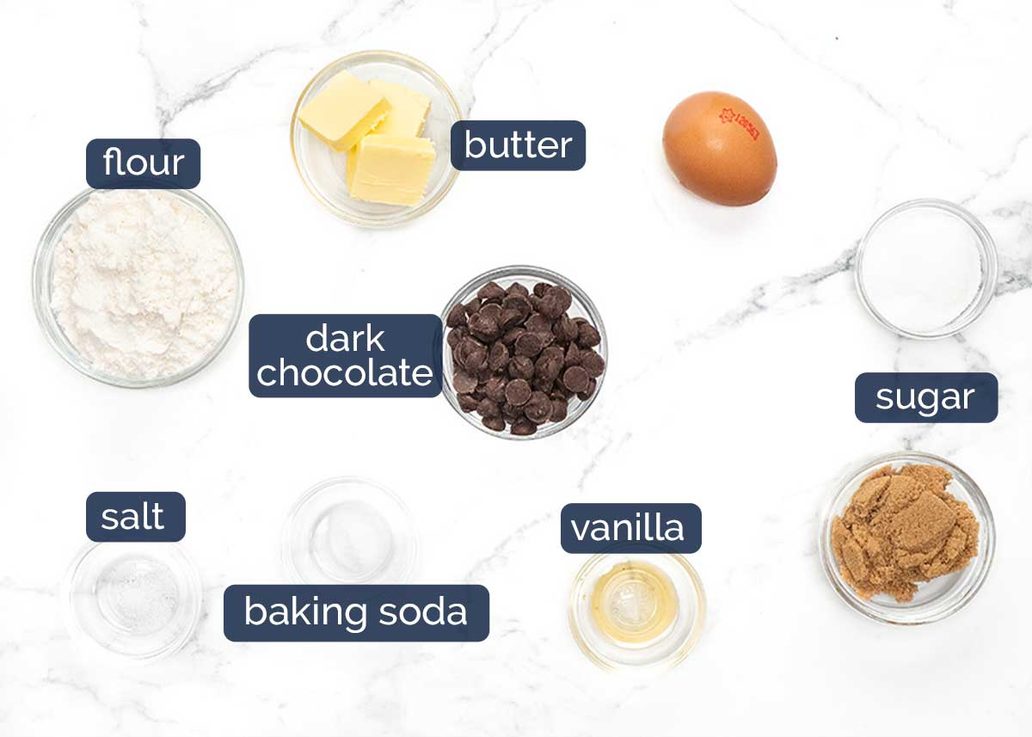 Single serve chocolate chip cookie - RecipeTin Eats