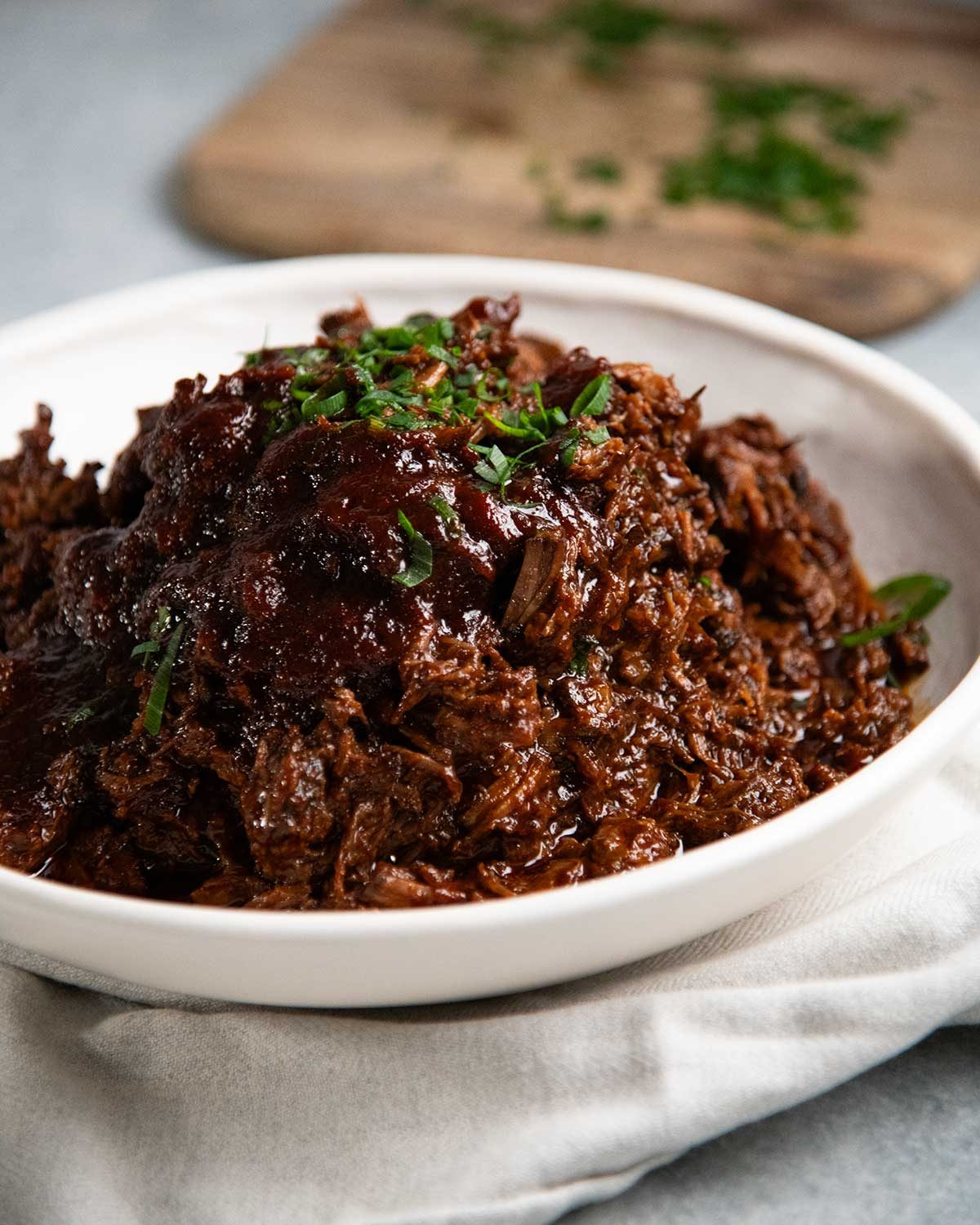 Easy Slow Cooker BBQ Shredded Beef - RecipeTin Eats
