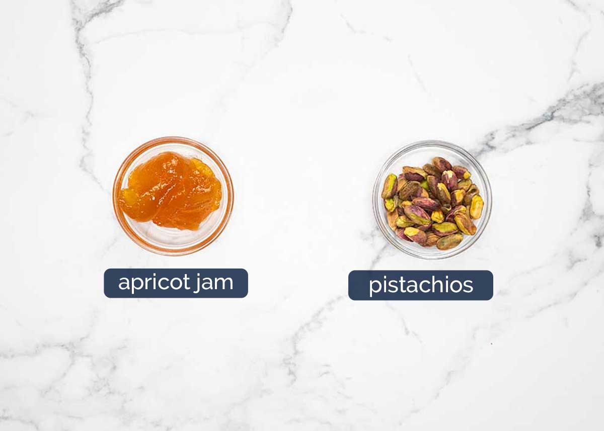 Raspberry almond tarts - ingredients