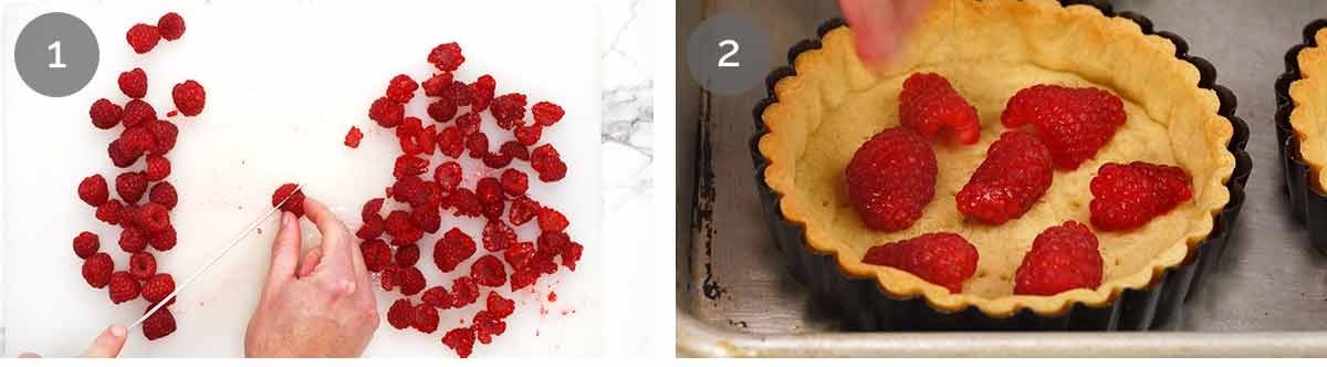 Raspberry almond tarts - ingredients
