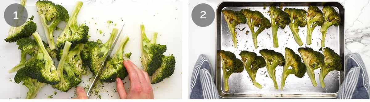 Broccoli Wedge Salad - Steps