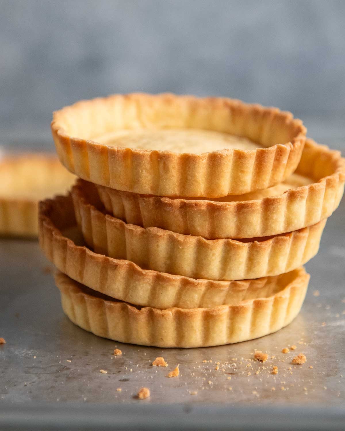 Sweet tartlet shell - pate sucree tart crust