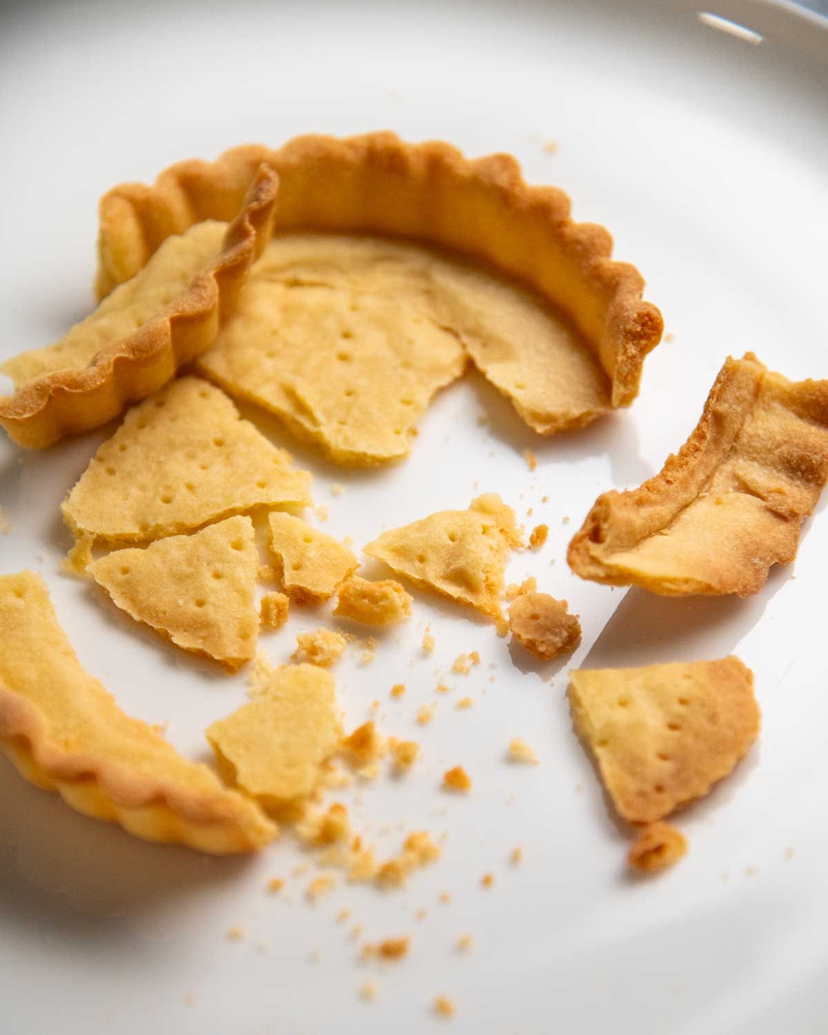 Sweet tartlet shell - pate sucree tart crust