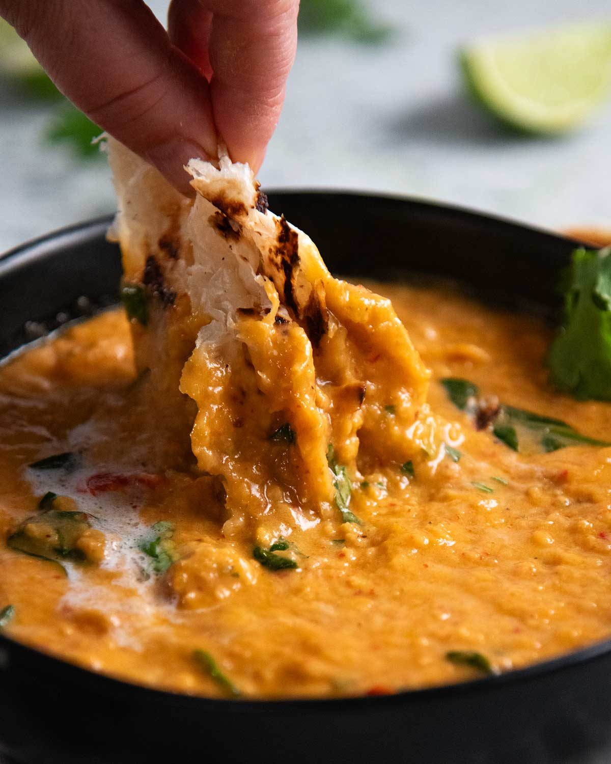 Thai red lentil soup