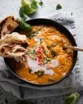 Thai red lentil soup
