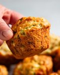 Cheesy Zucchini Muffins