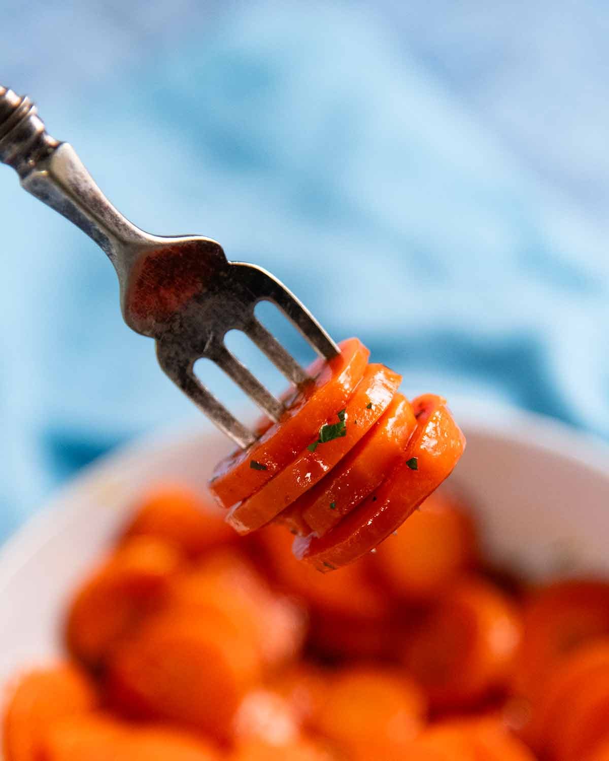 French Glazed Carrots - Carottes Vichy