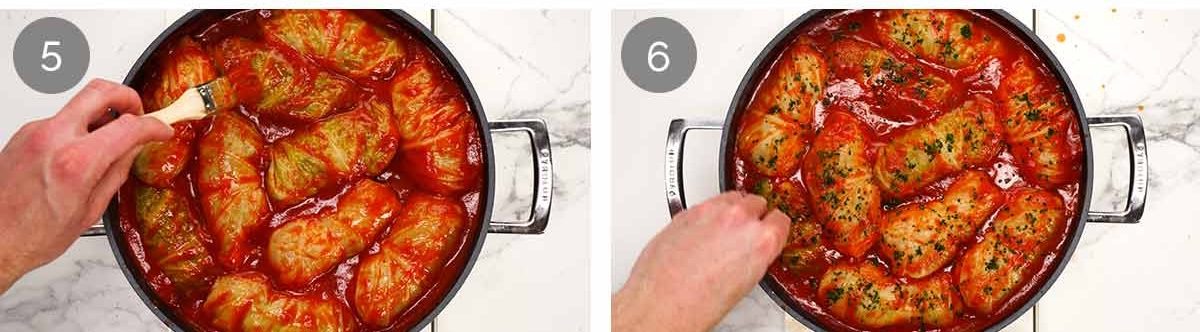 Cabbage Rolls - steps