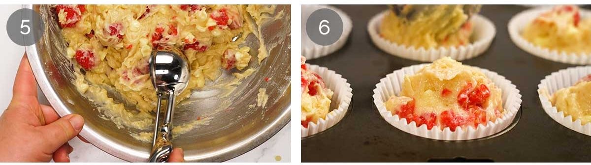 How to make White Chocolate Raspberry Muffins