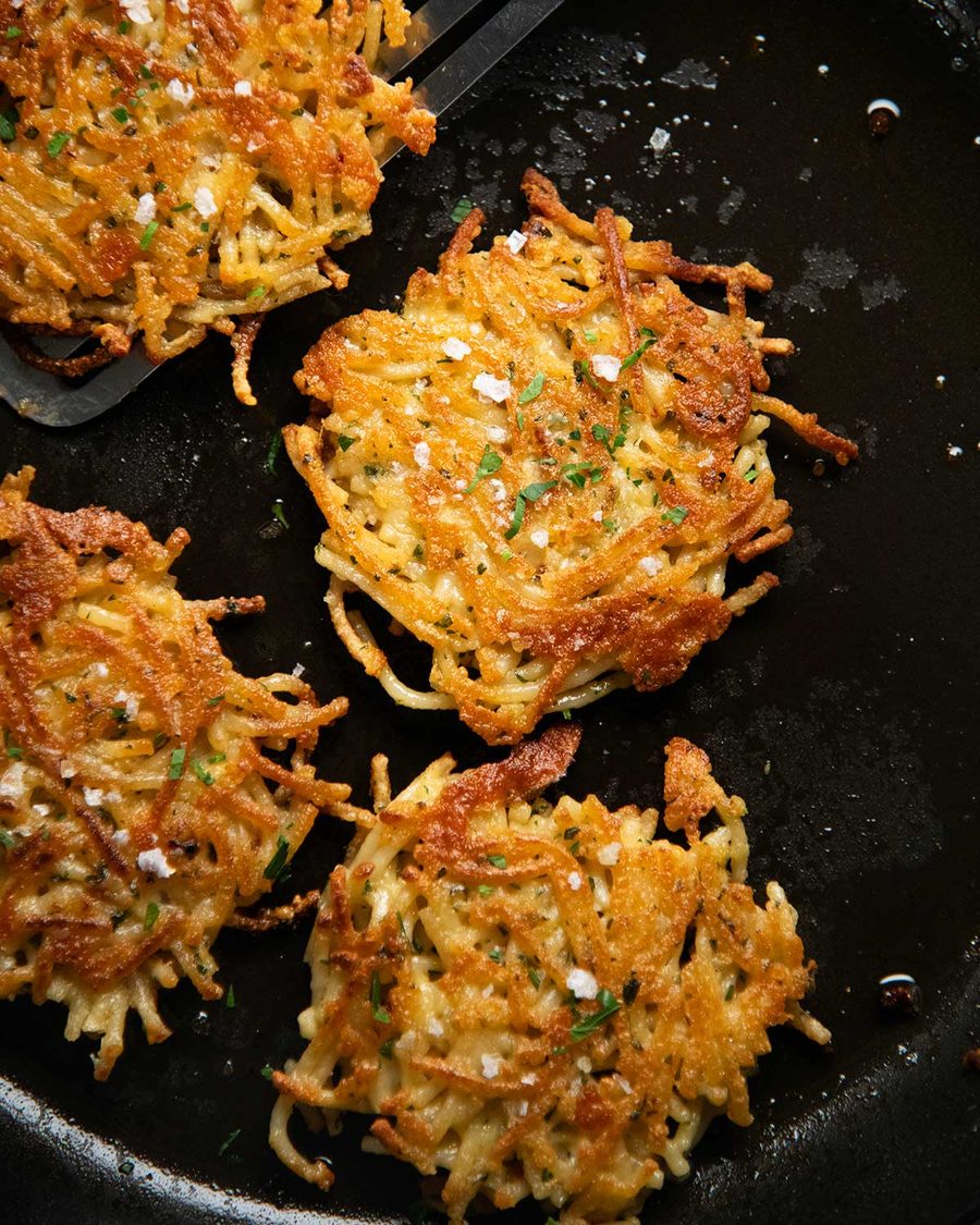 Spaghetti Fritters