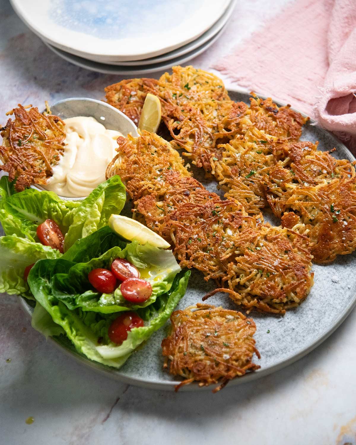Spaghetti Fritters
