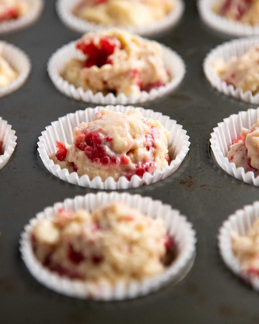 White Chocolate Raspberry Muffins