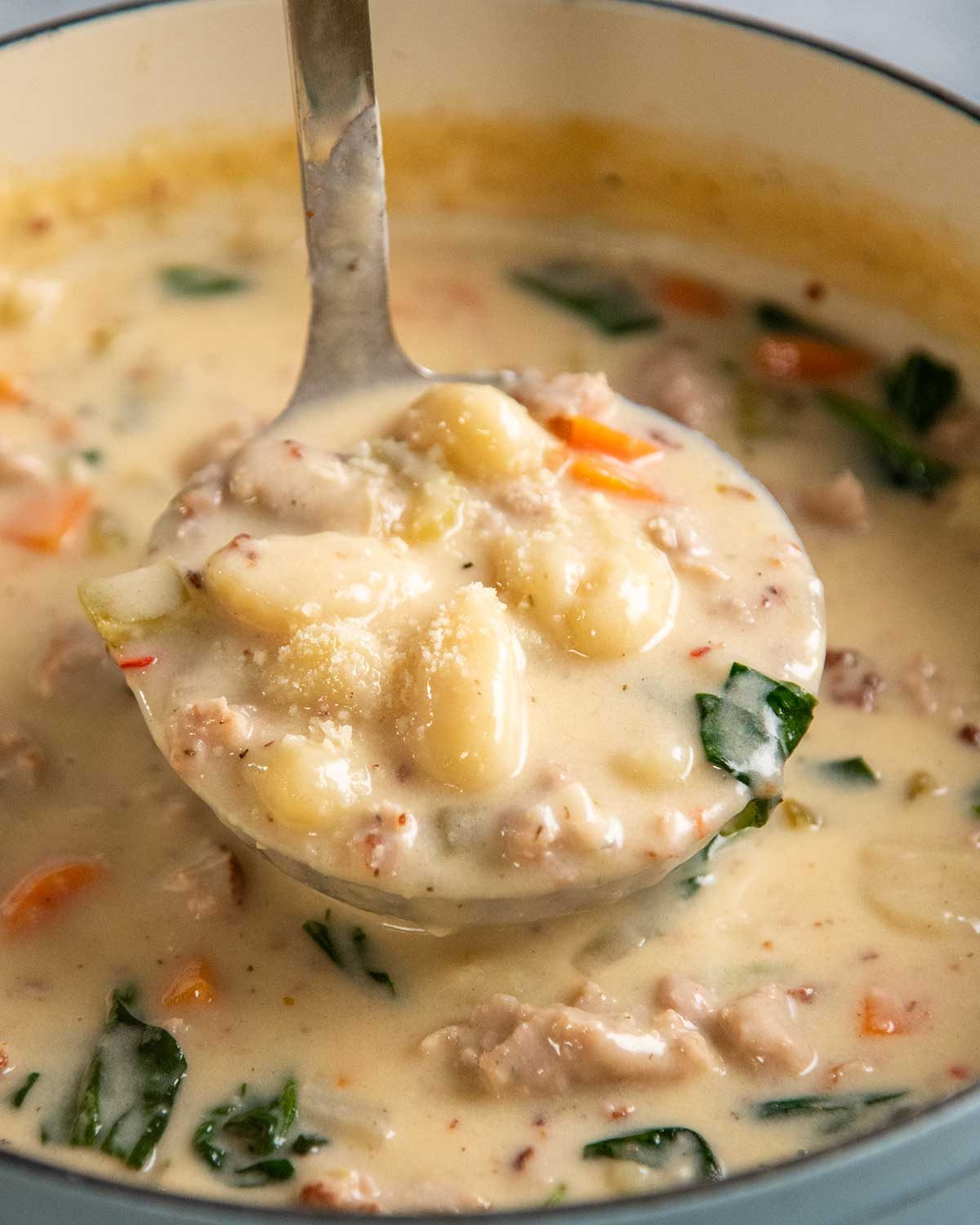 Creamy Sausage Gnocchi Soup