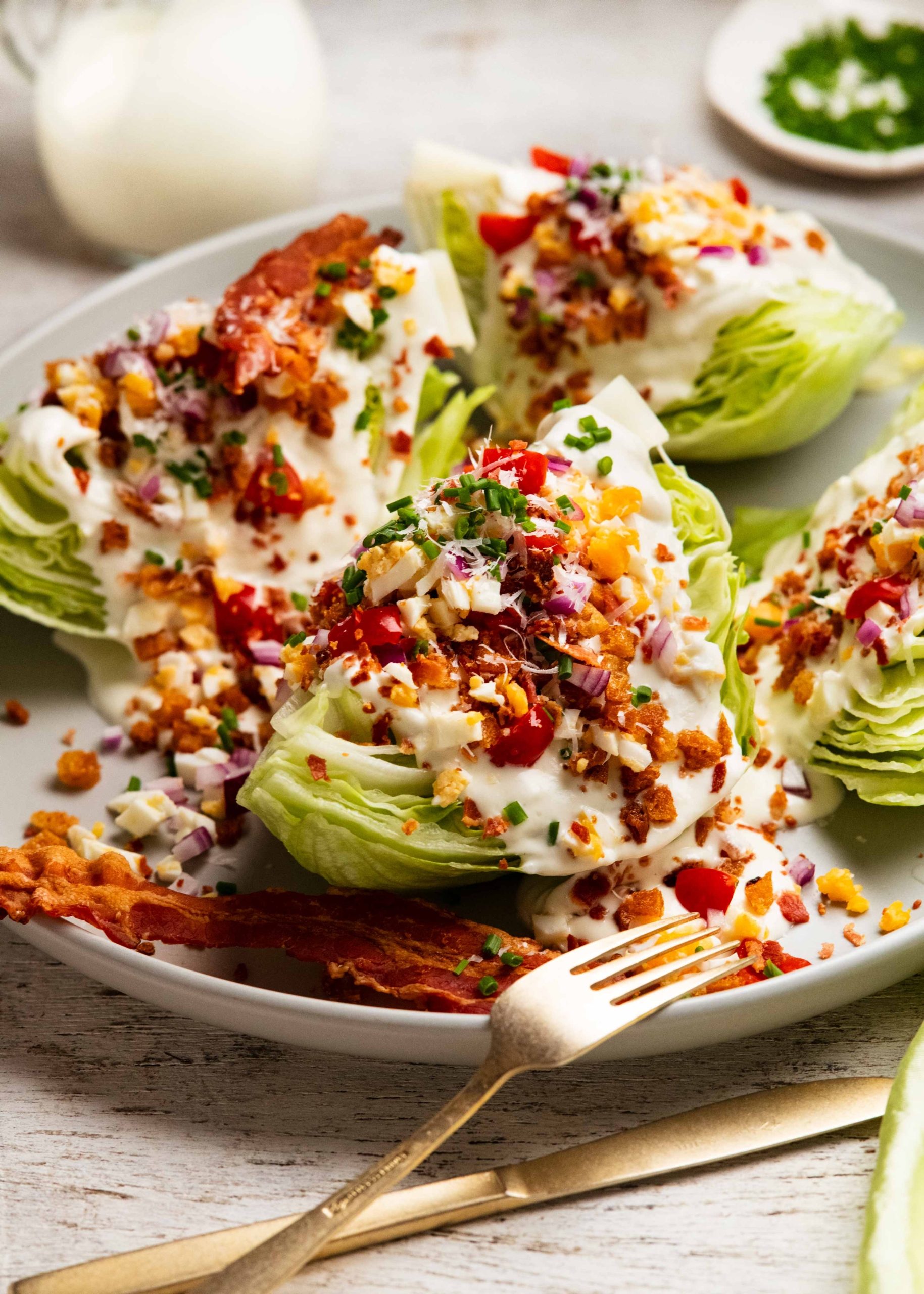 Loaded Wedge Salad from TONIGHT cookbook