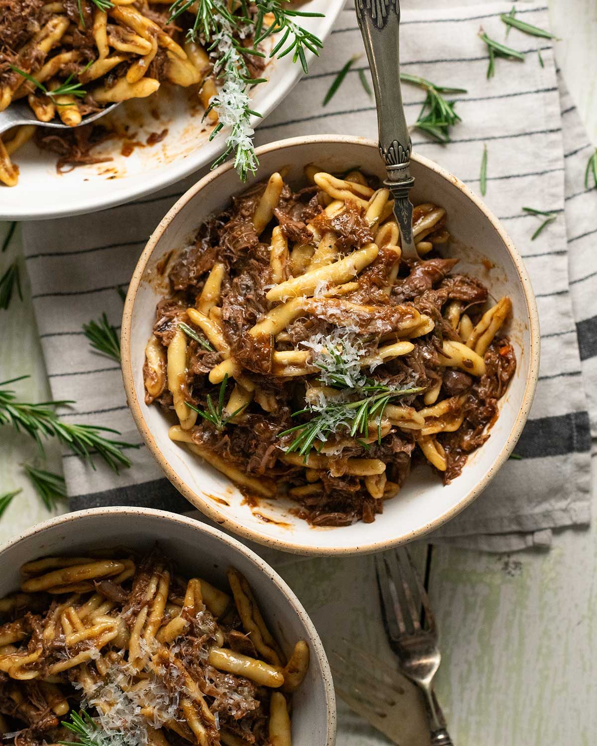 Slow Cooked Rosemary Lamb Ragu